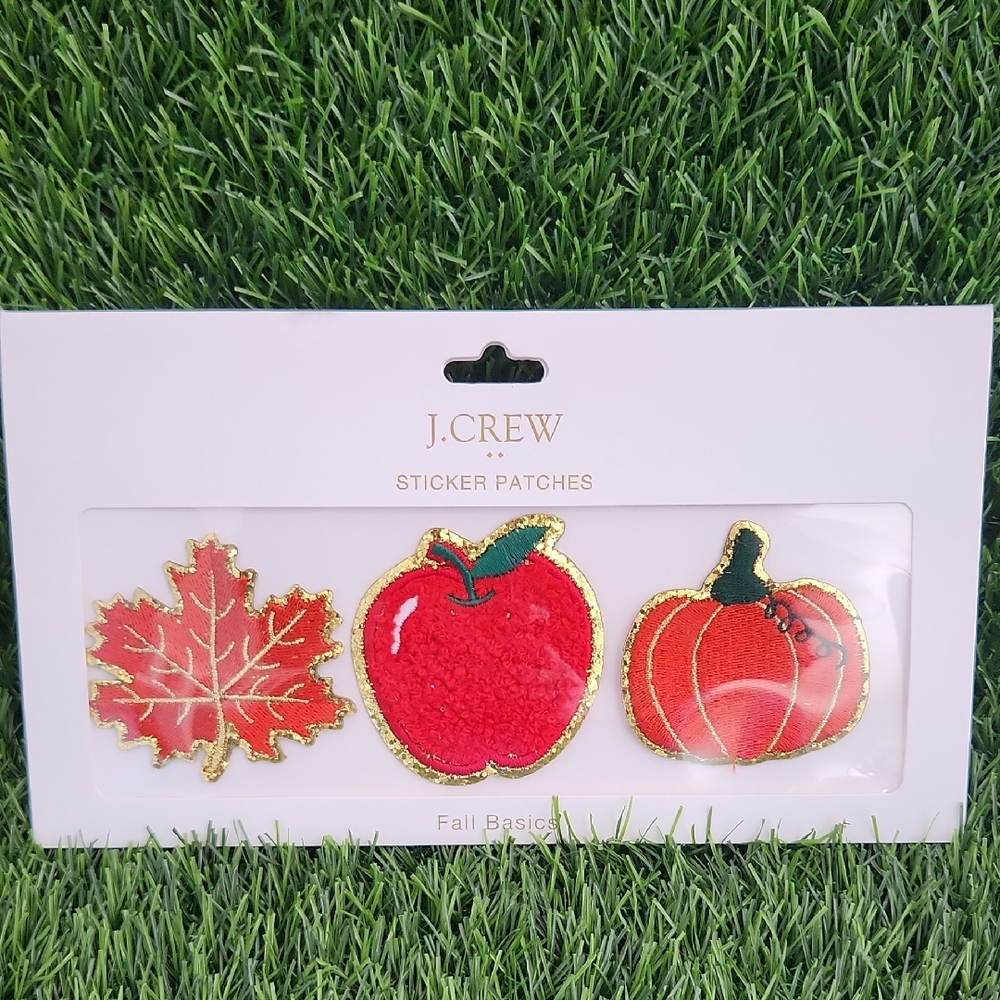 J. Crew Fall Sticker Adhesive Patches: Apple, Leaf, Pumpkin